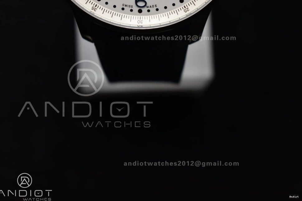 Z+F Strap A69355 Portuguese IW3716 Rubber Blue 1:1 White Blue on Best Chrono Dial Edition 1104